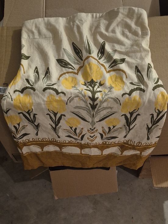 Abercrombie & Fitch Other - Floral Print Cotton Blend Dress in Yellow and Olive